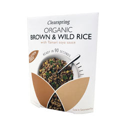 Clearspring Org Brown & Wild Rice w. Tamari Soy 250g For Discount