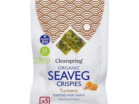 Clearspring Turmeric - Organic Seaveg Crispies Multipack (5x4g) (TRAYLESS) Online Sale