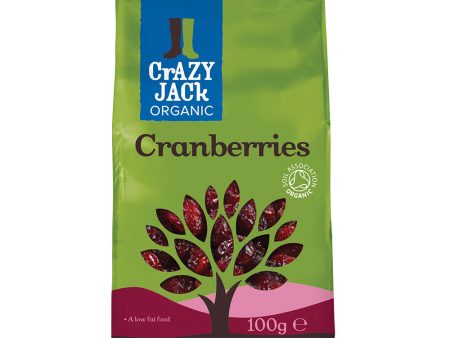 Crazy Jack Organic Cranberries 100g Cheap