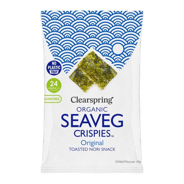 Clearspring Organic Seaveg Crispies Original 4g (TRAYLESS) For Cheap