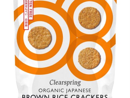 Clearspring Organic Rice Crackers - Whole Sesame 40g Online Hot Sale