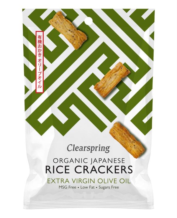 Clearspring Organic Rice Cracker Olive Oil & Sea Salt 50g Hot on Sale