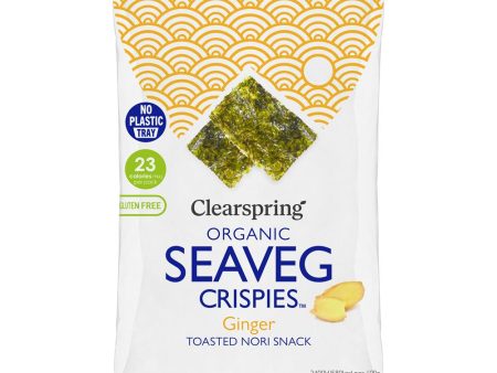 Clearspring Organic Seaveg Crispies - Ginger 4g (TRAYLESS) Sale