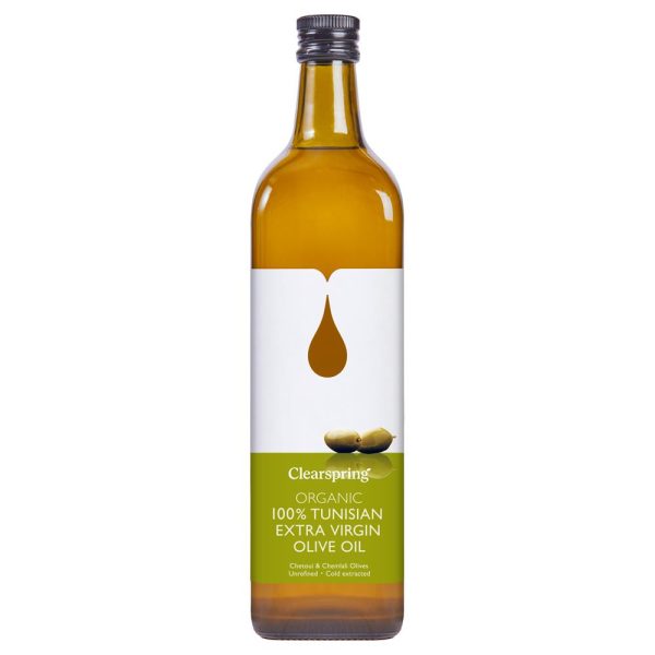 Clearspring Tunisian Extra Virgin Olive Oil Organic 1L Sale