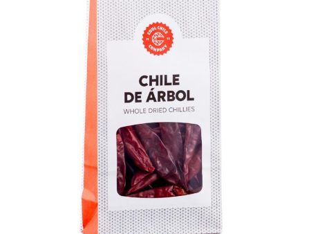 Cool Chile Whole Dried De Arbol Chillies 20g Online now