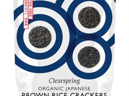 Clearspring Organic Brown Rice Crackers - Black Sesame 40g Cheap