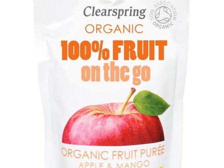 Clearspring Organic 100% Fruit on the Go - Apple & Mango 120g on Sale