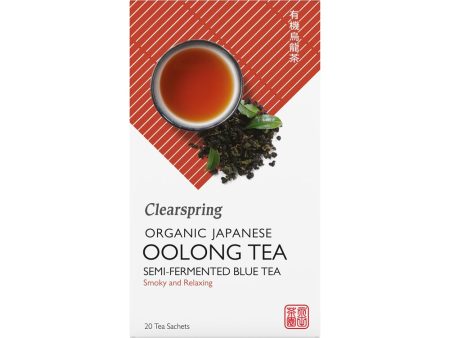 Clearspring Organic Japanese Oolong Tea Semi-Fermented Blue 20 bags Fashion