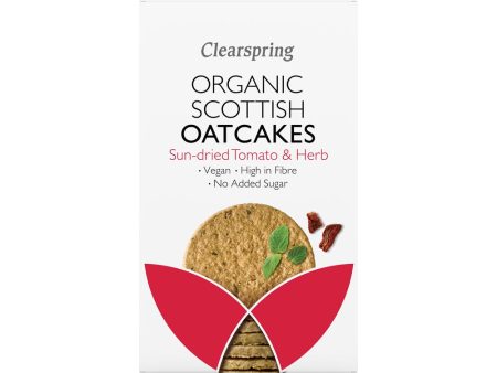 Clearspring Organic Scottish Oatcakes Tomato & Herb 200g on Sale