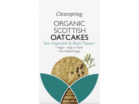 Clearspring Organic Scottish Oatcakes Sea Veg & Black Pepper 200g Sale