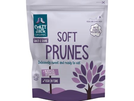 Crazy Jack Organic Soft Prunes Ready to Eat 200g For Discount